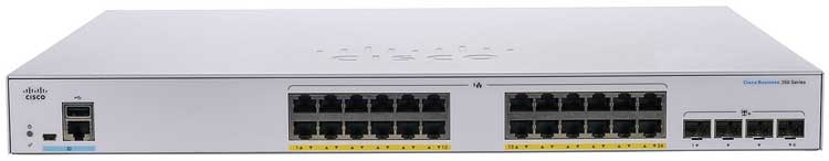 CBS350-24P-4X-BR - Cisco Business Switch 24 portas LAN Gerenciável  