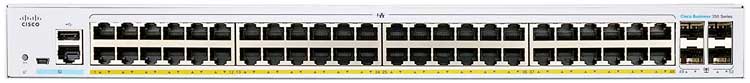 CBS350-48P-4X - Cisco Business Switch PoE 48 portas LAN e 4 SFP+