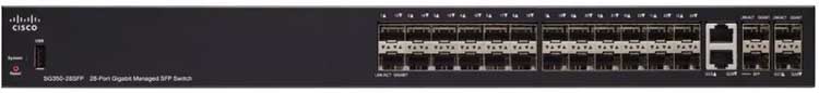 Cisco SG350-28SFP - Switch Fibra com 28 Portas