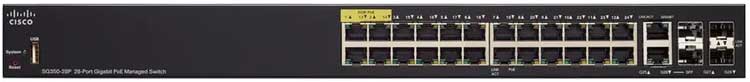 Cisco SG350-28P - Switch Gerenciável com 28 Portas PoE