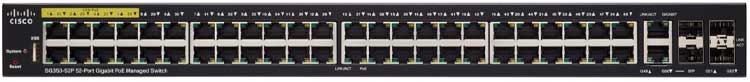 Cisco SG350-52P - Switch Gerenciável com 52 Portas PoE