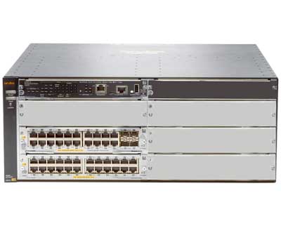 JL003A Aruba HPE - Switch de chassi modular 44p PoE+ e 4p SFP+