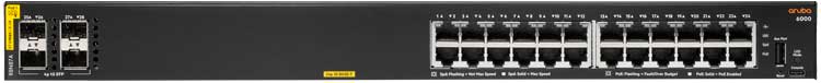 R8N87A Aruba HPE - Switch CX6000 24G 24 portas LAN Gigabit PoE
