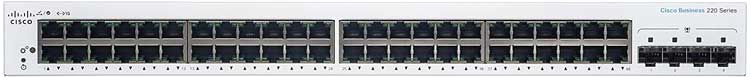 Switch Inteligente 48 Portas Cisco Business Switch CBS220-48T-4G