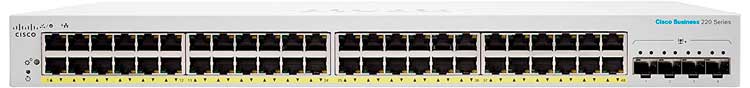 Cisco Business Switch CBS220-48FP-4X- Switch 48 portas PoE e 4x 10G SFP+