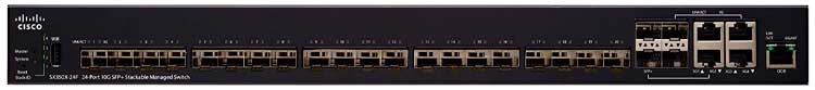 Cisco SX350X-24F - Switch Gerenciável com 24 portas LAN 10G