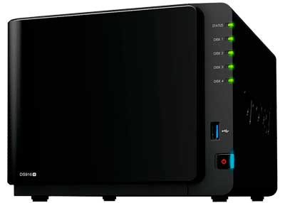 DS916+ Synology DiskStation - Storage NAS 4 Baias até 90TB