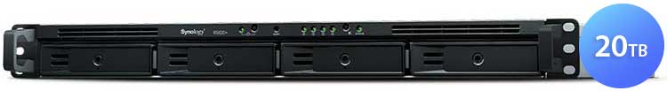 RS820RP+ 20TB Synology Rackstation 1U - Storage NAS 4 Baias SATA