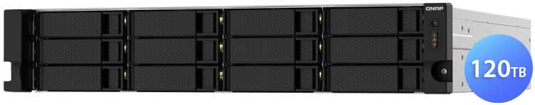 TS-1232PXU-RP 120TB Qnap - Storage NAS 12 bay rackmount SATA/SSD