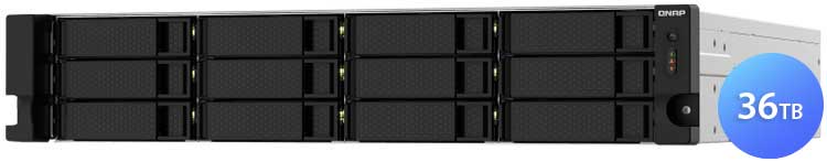 TS-1232PXU-RP 36TB Qnap - Storage NAS 12 bay rackmount SATA/SSD