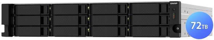 TS-1232PXU-RP 72TB Qnap - Storage NAS 12 bay rackmount SATA/SSD