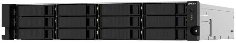 TS-1232PXU-RP Qnap - Storage NAS 12 baias p/ hard disks SATA até 264TB