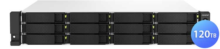 TS-1264U-RP 120TB Qnap - Storage NAS 12 Bay rackmount SATA/SSD