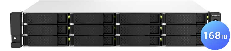 TS-1264U-RP 168TB Qnap - Storage NAS 12 Bay rackmount SATA/SSD