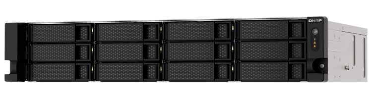 TS-1273AU-RP Qnap - Storage NAS Rackmount 12 baias SATA até 192TB