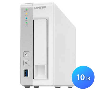 TS-131P 10TB Qnap, Servidor de Rede Local Externo Residencial