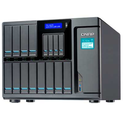TS-1635 Qnap - 16 bay NAS Storage até 120TB para Backup Corporativo