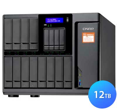 TS-1635AX 12TB Qnap - Storage NAS 12 baias Externo SSD/SATA