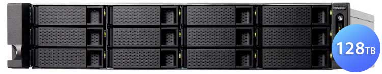 TS-1886XU-RP 128TB Qnap - Storage NAS 18 baias SATA/SSD, Tiering e Cache