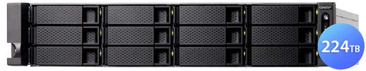 TS-1886XU-RP 224TB Qnap - Storage NAS 18 baias SATA/SSD, Tiering e Cache