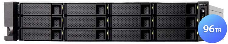 TS-1886XU-RP 96TB Qnap - Storage NAS 18 baias SATA/SSD, Tiering e Cache