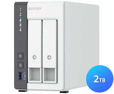 TS-216G 2TB Qnap - Storage NAS 2 Bay p/ HDD SATA