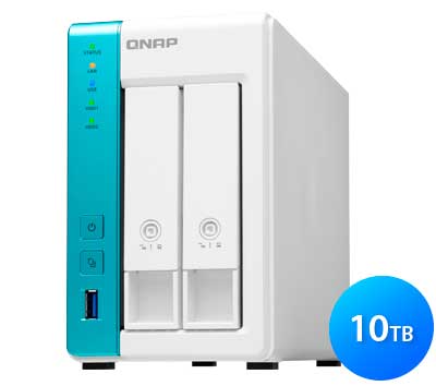 TS-231K 10TB Qnap - Servidor de Armazenamento NAS Doméstico SATA