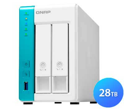 TS-231K 28TB Qnap - Storage NAS Doméstico 2 Bay SATA