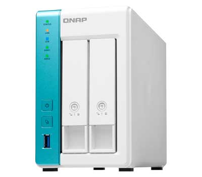 TS-231K Qnap - Storage NAS 2 Baias Doméstico até 32TB SATA