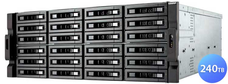 TS-2483XU-RP 240TB Qnap - NAS Storage rackmount 24 baias SATA/SSD