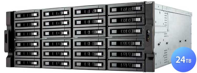 TS-2483XU-RP 24TB Qnap - NAS Storage rackmount 24 baias SATA/SSD