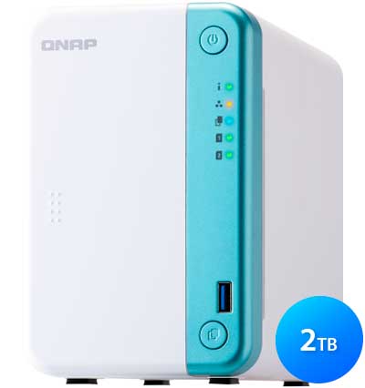 TS-251D 2TB Qnap - Storage NAS 2 Baias e Servidor Multimídia Doméstico