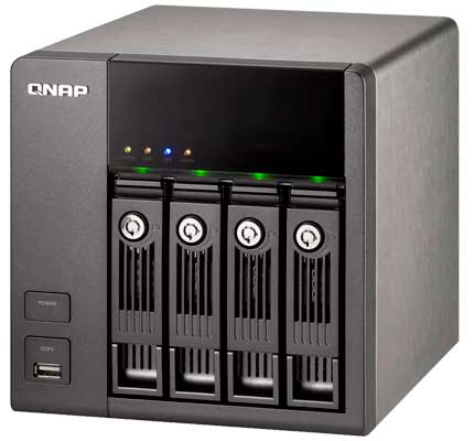 Qnap TS-410 - Storage NAS 4 baias HDD SATA hot-swappable