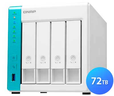 TS-431K 72TB Qnap - Storage NAS 4 Baias SATA