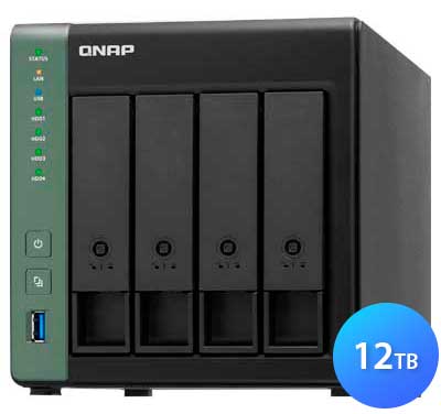 TS-431KX 12TB Qnap - Storage NAS 4 Baias SATA/SSD hot swap e porta 10GbE