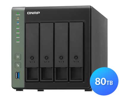 Qnap TS-431KX 80TB - Storage NAS com 4 Baias p/ HDD SATA