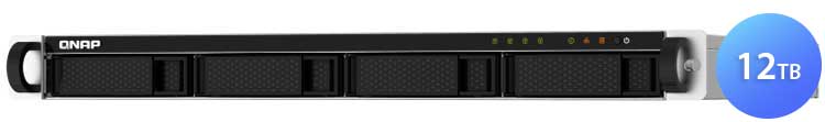 Storage NAS Rackmount 1U 12TB SSD HDD SATA - TS-432PXU-RP 12TB Qnap