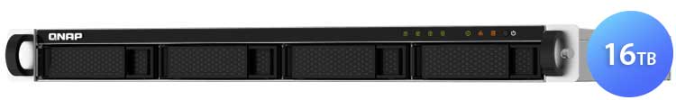 Storage NAS Rackmount 1U 16TB SSD HDD SATA - TS-432PXU-RP 16TB Qnap