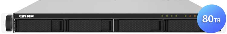 TS-432PXU-RP 80TB Qnap - Server NAS Rackmount 4 baias HDD SSD SATA