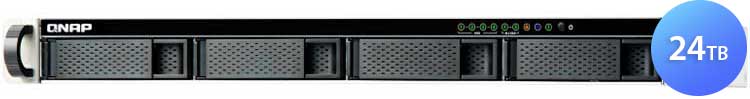 TS-451DeU 24TB Qnap - NAS Rackmount 1U 4 Baias Hot Swappable SATA