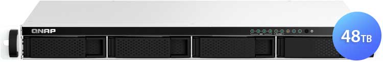 TS-464eU 48TB Qnap - Storage NAS 4 Baias Rackmount p/ discos SATA