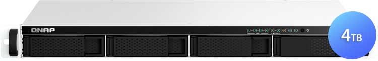 TS-464eU 4TB Qnap - Storage NAS 4 Baias Rackmount p/ discos SATA