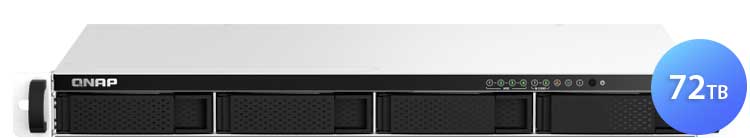 TS-464eU Qnap 72TB - Storage NAS 4 Baias Rackmount p/ discos SATA