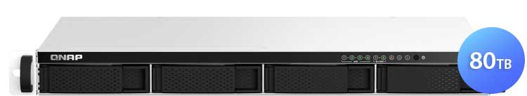 TS-464eU Qnap 80TB - Storage NAS 4 Baias Rackmount p/ discos SATA