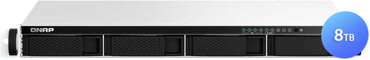 TS-464eU 8TB Qnap - Storage NAS 4 Baias Rackmount p/ discos SATA