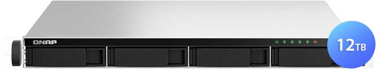 Qnap 12TB TS-464U-RP - Storage NAS 4 Bay rackmount p/ HDD SSD SATA