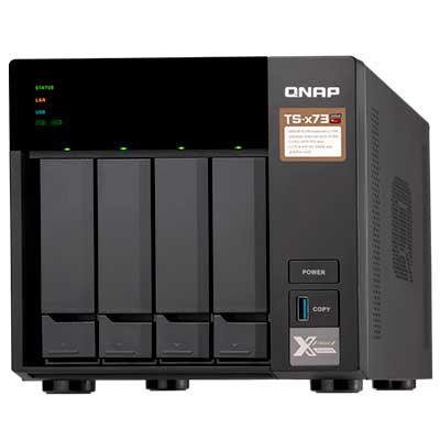 TS-473 Qnap - Storage NAS 4 baias p/ Hard Drives LFF SATA