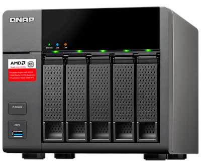 TS-563 Qnap - Storage NAS 5-bay p/ hard disks ou SSD SATA até 40TB