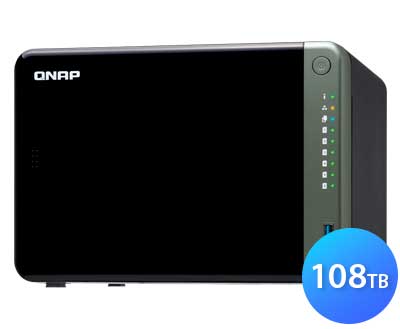 TS-653D 108TB Qnap - Storage NAS Externo 6 baias SATA