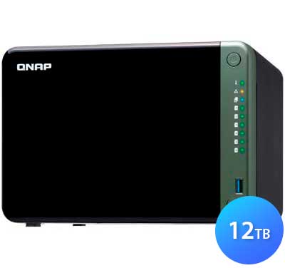 TS-653D 12TB Qnap - Storage NAS Externo 6 baias SATA